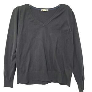 Boden Cotton V Neck Sweater Radish Long Sleeve Blend Knit K0510 Size XL work